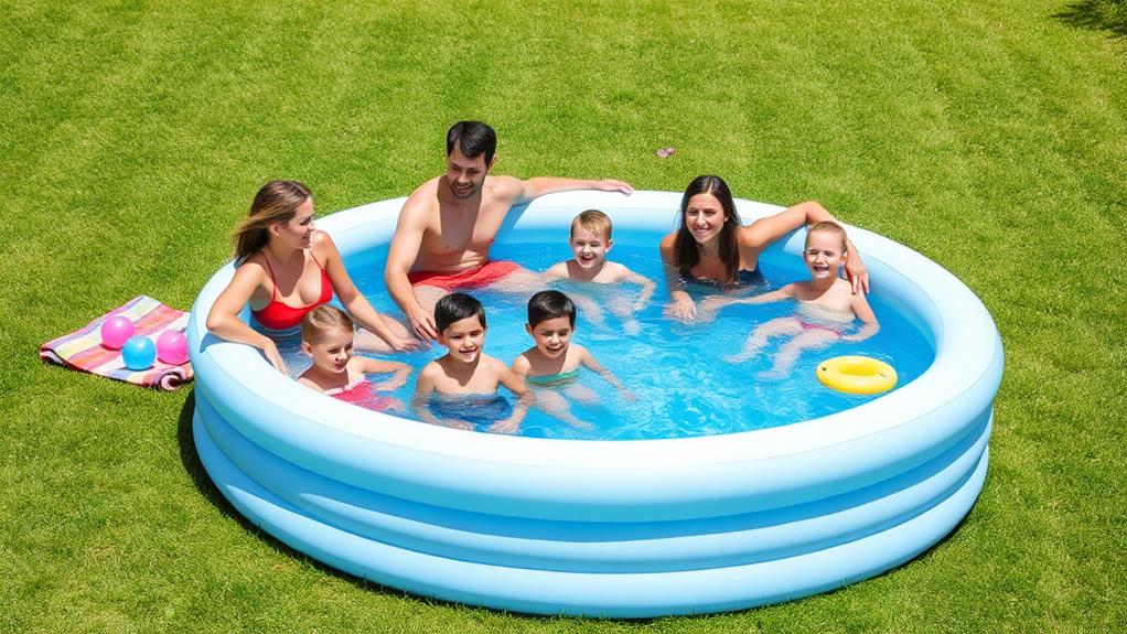 inflatable family pool overview