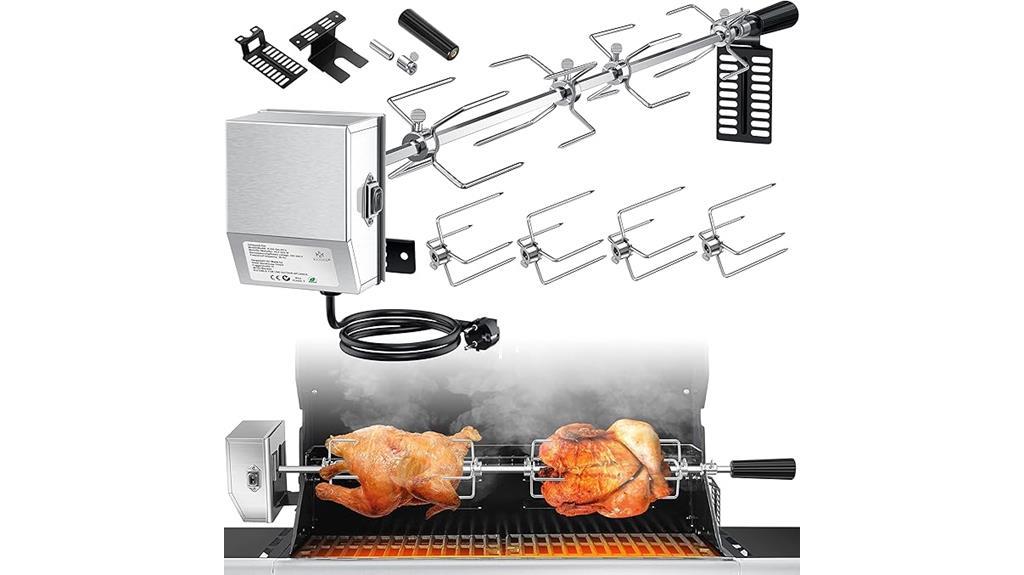 stainless steel grill set