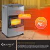 KESSER Gasheizer 4200W Keramikbrenner mit Gasdruckregler & Gasschlauch, Infrarot