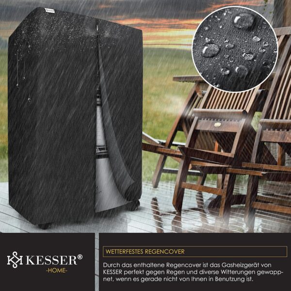 KESSER Gasheizer 4200W Keramikbrenner mit Gasdruckregler & Gasschlauch, Infrarot
