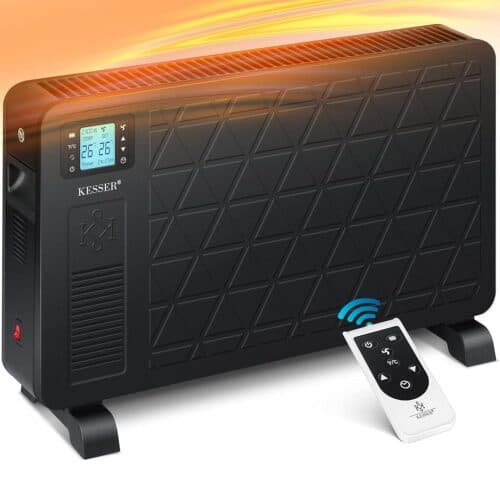 KESSER Konvektor Premium mit 3 Heizstufen, Thermostat, Fernbedienung, Timer, LCD