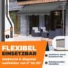 KESSER® Markise 200 cm | UV-Schutz | Höhenverstellbar | Klappbar für Terrasse und Balkon