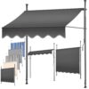 KESSER® Markise 200 cm | UV-Schutz | Höhenverstellbar | Klappbar für Terrasse und Balkon
