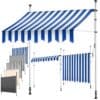 KESSER® Markise 200 cm | UV-Schutz | Höhenverstellbar | Klappbar für Terrasse und Balkon